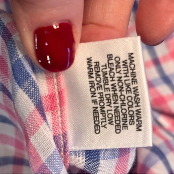 Cremieux Classics Men's Multicolor Checkered Long Sleeve Linen Shirt, Medium - Picture 9 of 13